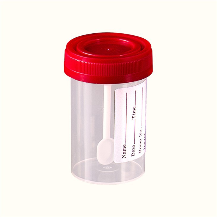 Bolnišnična sterilna posoda za urin za blato z žličko 30 ml 60 ml 90 ml 120 ml