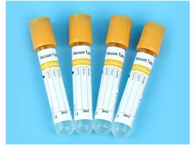Vakuumska epruveta za odvzem krvi SST Tube Gel + aktivator strdkov Yellow Top